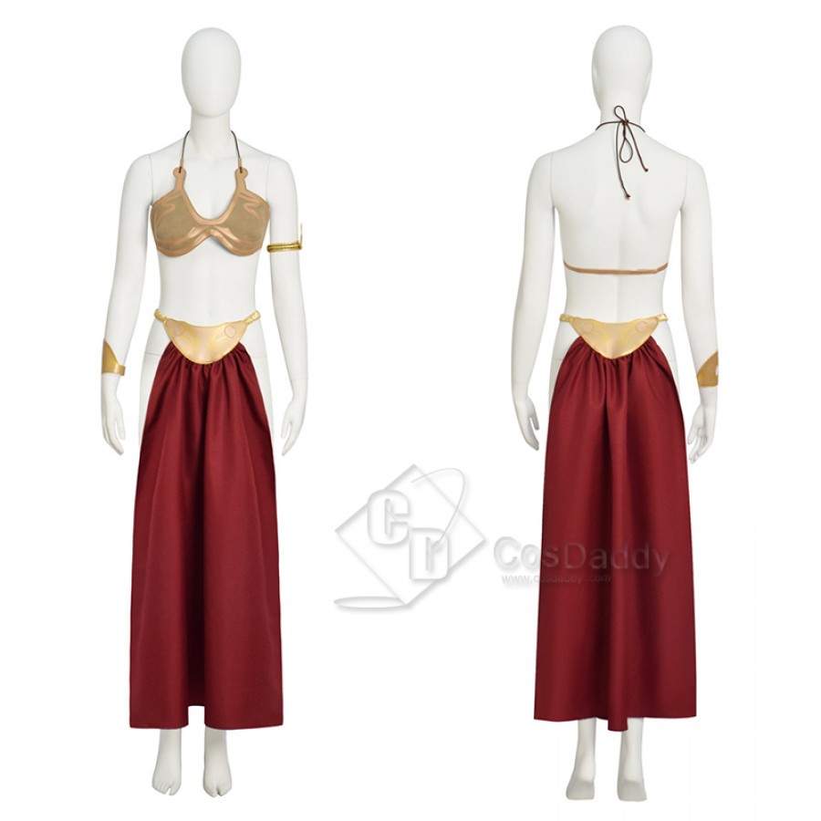 Star Wars Princess Leia Organa Cosplay Costume Leia Slave Bikini